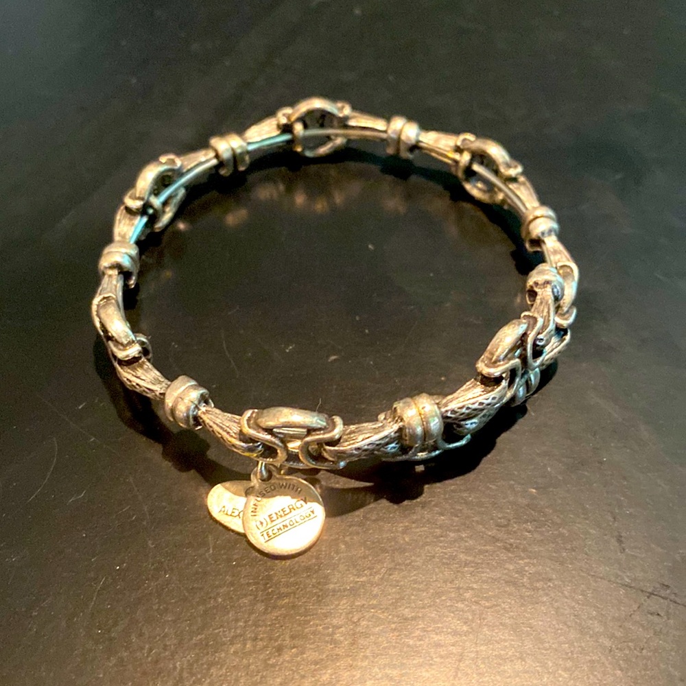 Alex and Ani silver adjustable link bracelet